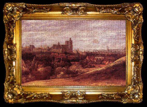 framed  Hercules Seghers View of Brussels from the North-East, ta009-2